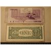Image 2 : Pair Of Bills, One Million Dollar Bill (Not Legal Tender) & Indy 1$ American Bill, L57474751C (Pictu