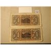 Image 2 : WWII Nazi German Money 50 (2)