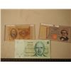Image 1 : Foreign Paper Money (3) (1940 5 Lire Italy, 1969 1000 Lire Italy, 1980 Bank Of Isreal 5 Shequam)