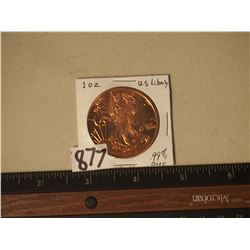 1 Oz US Liberty Coin (99% Pure)
