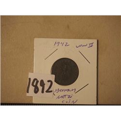 1942 WWII German Natzi Coin