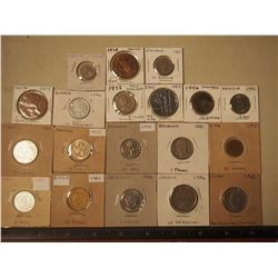 Lot of Misc. Foreign Currency (19) (Dates and Countries In Picture)