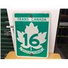 Image 1 : Metal Trans Canada Saskatchewan 16 Sign, 24"x18"