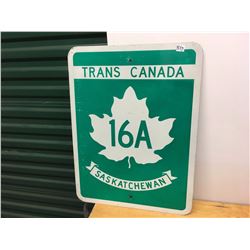 Metal Trans Canada Saskatchewan 16A Sign, 24"x18"