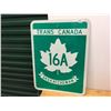 Image 1 : Metal Trans Canada Saskatchewan 16A Sign, 24"x18"