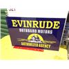 Image 1 : Evinrude Outboard Motors Sign, Porcelain, DS, 18"x12"