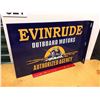Image 2 : Evinrude Outboard Motors Sign, Porcelain, DS, 18"x12"