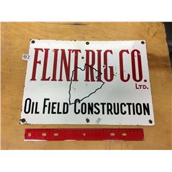 Flintrig Co. Ltd Original Porcelain Sign, 14"x10"