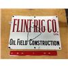 Image 1 : Flintrig Co. Ltd Original Porcelain Sign, 14"x10"