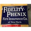 Image 1 : Fidelity-Phenix Original Porcelain Sign, 18"x13"