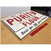 Image 2 : Purity All Purpose Flour Metal Sign, 22"x15"
