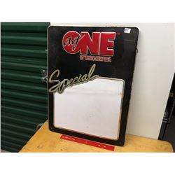 Ag One Metal Sign, 24"x18"