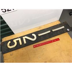 Metal Sign, 1125, DS, 32"x6"