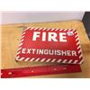Image 1 : Metal Fire Extinguisher Sign, DS, 9"x4"