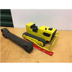 Tonka Yellow Metal Bulldozer Toy W/ Extra Treads