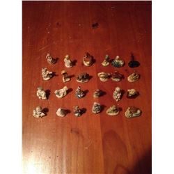 Complete Set of 24 Nursery Rhymes Red Rose Tea Ornaments