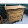 Image 2 : Antique Three Drawer Dresser, W/ Beveled Mirror,