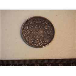 1894 50 Cent Canadian Coin