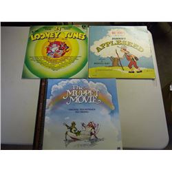 Children's Records (3) (Muppet Movie, Walt Disney, Looney Tunes)