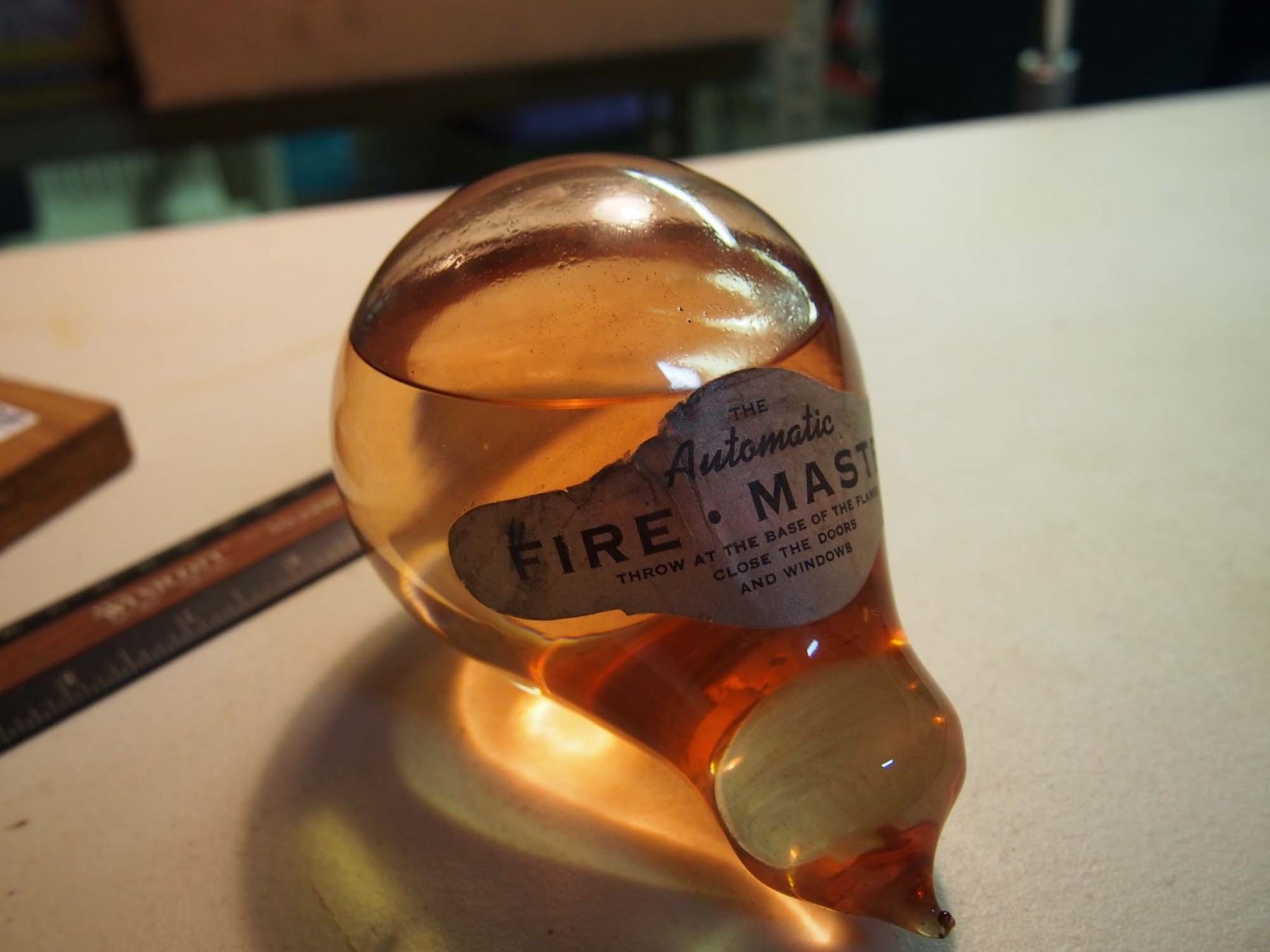 Fire Master Liquid Fire Extinguisher Globe with Stand Bodnarus Auctioneering