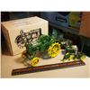 Image 1 : John Deere Memorabilia (Model C Toy Tractor in Box,1/64 Scale JD Tractors & JD Antenna Top)