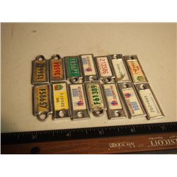 1950's and 60's War Amps Vintage Key Tags
