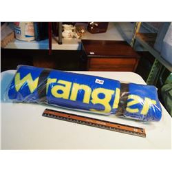 Wrangler Blue & Yellow Saddle Blanket (Unused and Still Sealed)