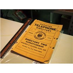 1924 Saskatchewan Phone Book (Original)