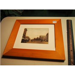 Framed Picture of 1920's Downtown 2nd Avenue Saskatoon Sask.