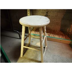Wooden Kitchen Stool, 22” Tall
