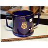 Image 1 : University Of Calgary - 1960's Large Cobalt Blue Presentation Cup