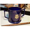 Image 2 : University Of Calgary - 1960's Large Cobalt Blue Presentation Cup