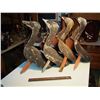Image 1 : Folk Art Metal Duck Decoys (4)