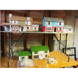 Collection Of Tin Dollhouses And Furniture