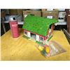 Image 1 : Tin Farm Barn Toy With Accessories