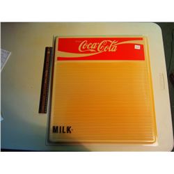Coca-Cola Plastic Menu Board (18”x20”)