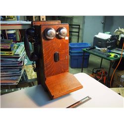 1920’s Wall Mounted Electric Phone, 20” Tall