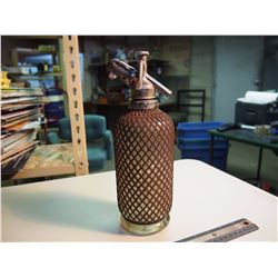 Antique Screen Meshed Soda Siphon