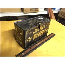 Mayo's Cut Plug Lunch Pail Tobacco Tin (Complete)