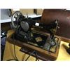 Image 2 : Singer Co. Great Britain Portable Sewing Machine, 18” Long