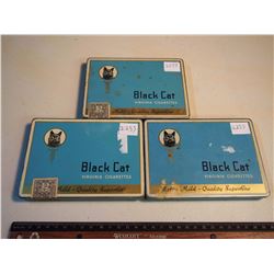 Black Cat Virginia Cigarette Tins (3)