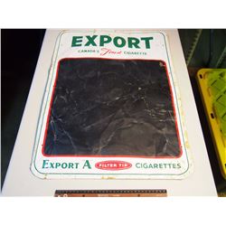 Export Cigarettes Metal Chalk Board