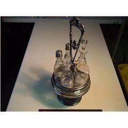 Complete Silver Plate Engraved Set