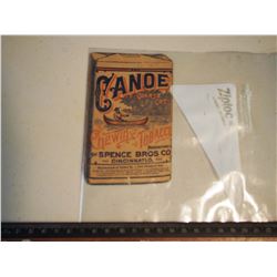 Canoe Coarse Cut Chewing Tobacco Cardboard Sign