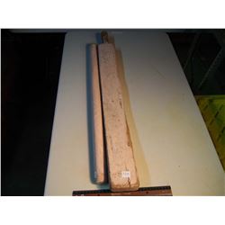 Ukrainian Wooden Nangle and Roller, 32” Long