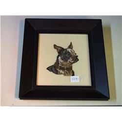 Boston Terrier Paint Picture, 9”x10”