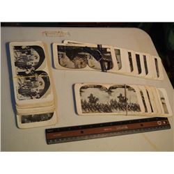 Sets Of Stereoscoptic Cards ("Proposal," "French Infantry," "Old Paris") (3)