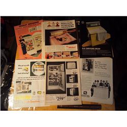 Lot of 16 Appliance / Household Equipment Vintage Ads