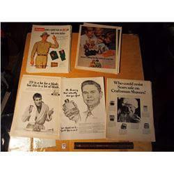 Lot of 25 Men Related Vintage Ads