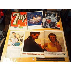 Lot of 10 Soft Drink Vintage Ads